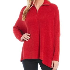 Tommy Bahama Women’s Shimmer Bonita Poncho Sweater sz S/M Half Zip wore 2 times